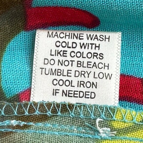 True Destinations Multi-Color Tropical Palazzo Wide Leg Pants - M - Worn 1 Time - Picture 14 of 14